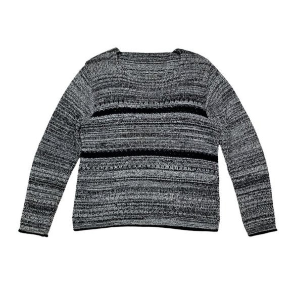 (Up To 50% Off SALE) Heathered Knit Crewneck Cardigan Sweater - Picture 1 of 3